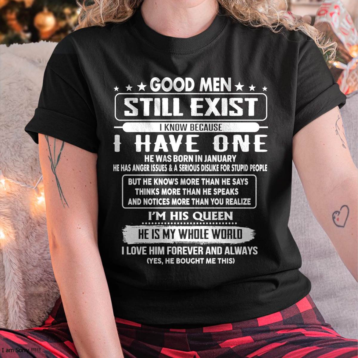 January - Good men Still Exist - gift for your girlfriend, wife from Husband - NGHL01 (SKU2602-42-01)
