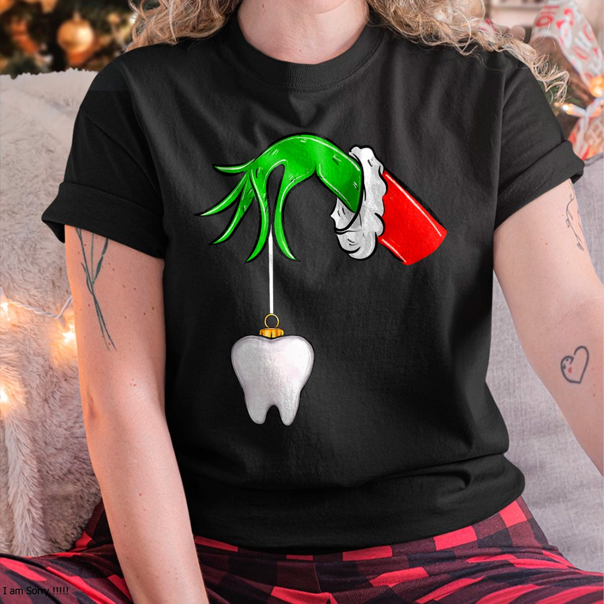 Christmas Tooth Dentist Dental Assistant Teeth Xmas Pajamas T-Shirt - Christmas Unisex T-Shirt/Hoodie/Sweatshirt - NGHL00