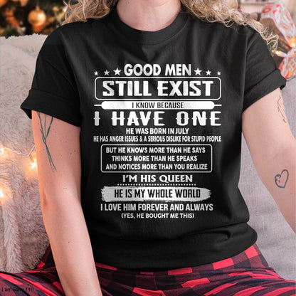 July - Good men Still Exist - gift for your girlfriend, wife from Husband - NGHL07 (SKU2602-42-07)