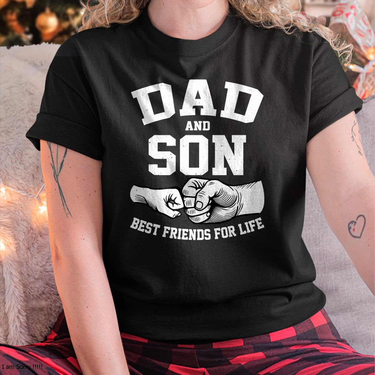Dad and Son Best Friends for Life Fathers Day Dad and Son T-Shirt - Gift From Dad Unisex T-Shirt/Hoodie - NGHL00 (SKUT-2310EMAILDS-08)