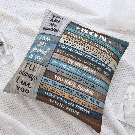 To My Son From Mom & Dad Pillow