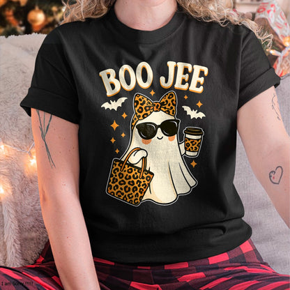 Boo JEE Ghost Shirt Halloween Women Girls Boojee Halloween T-Shirt - Halloween Unisex T-Shirt/Hoodie - NGHL00