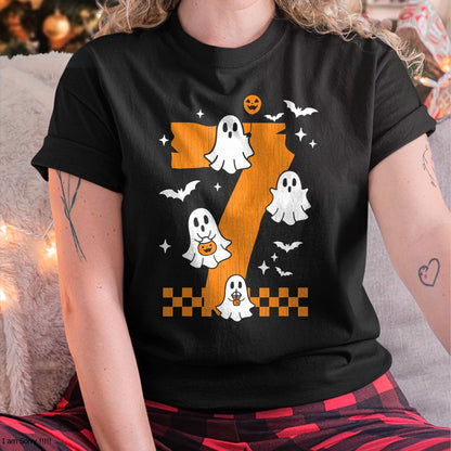 Scary Pumpkin Jack O Lantern Face Halloween Men Boys Kids T-Shirt - Halloween Unisex T-Shirt/Hoodie - NGHL00 (Copy)