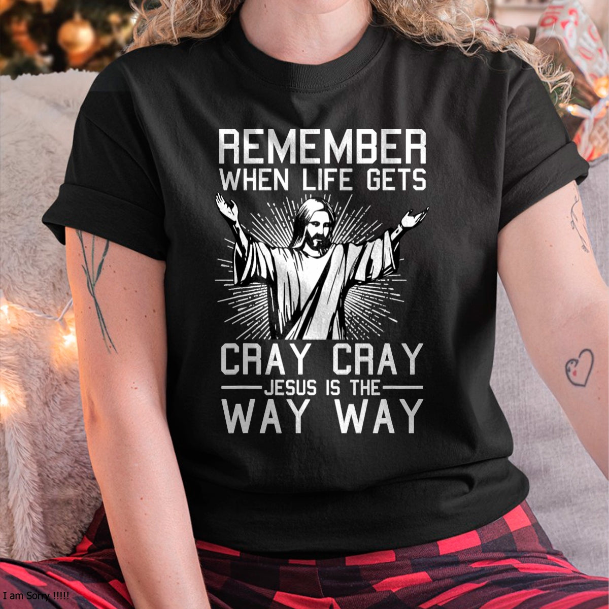 Jesus Is The Way Christmas Funny Faith Religious Christian T-Shirt - Christmas Unisex T-Shirt/Hoodie/Sweatshirt - NGHL00
