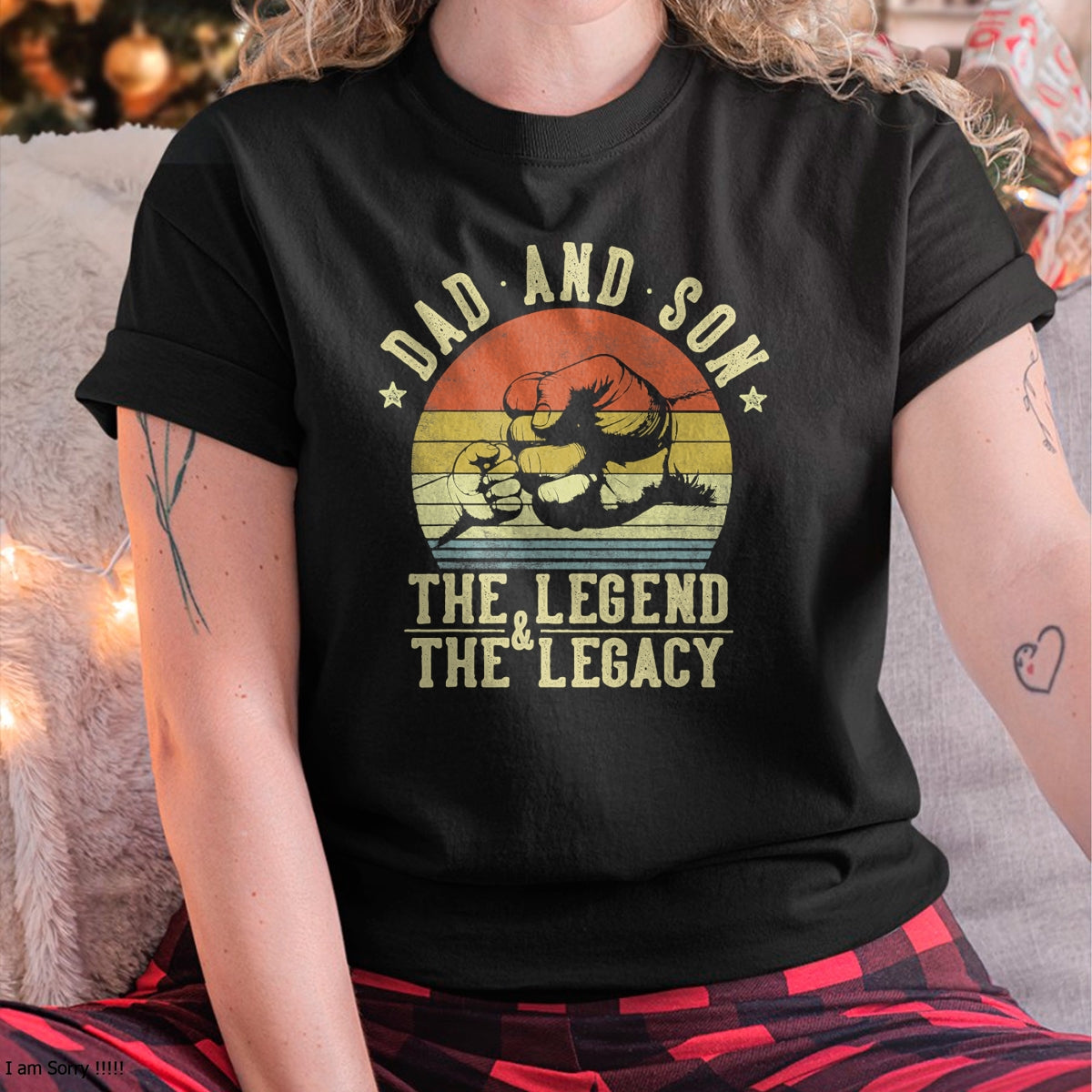 Dad and Son The Legend And The Legacy Gifts Dad T-Shirt - Gift From Dad Unisex T-Shirt/Hoodie - NGHL00 (SKUT-2310EMAILDS-09)