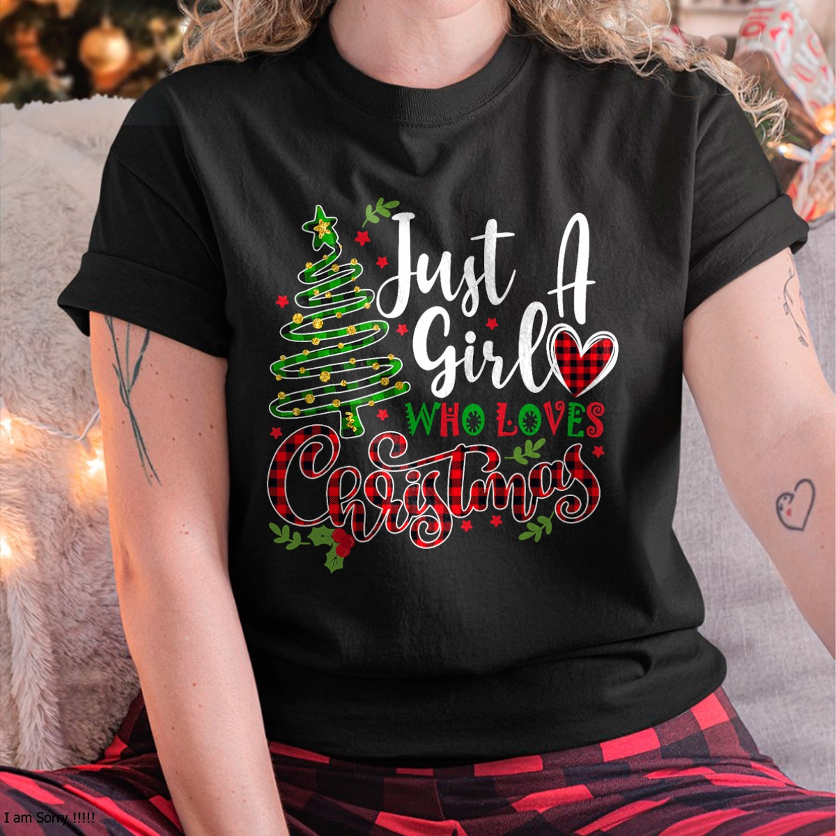 Just a Girl who Loves Christmas a Gift for XMAS Women Girls T-Shirt - Christmas Unisex T-Shirt/Hoodie/Sweatshirt - NGHL00