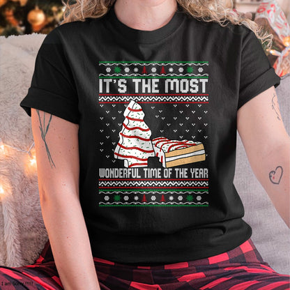 Its The Most Wonderful Time Of The Year Christmas tree cake T-Shirt - Christmas Unisex T-Shirt/Hoodie/Sweatshirt - NGHL00