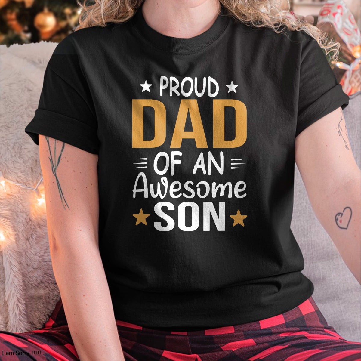 Men Proud Dad Of A Boy An Awesome Son Father's Day T-Shirt - Gift From Dad Unisex T-Shirt/Hoodie - NGHL00 (SKUT-2310EMAILDS-38)