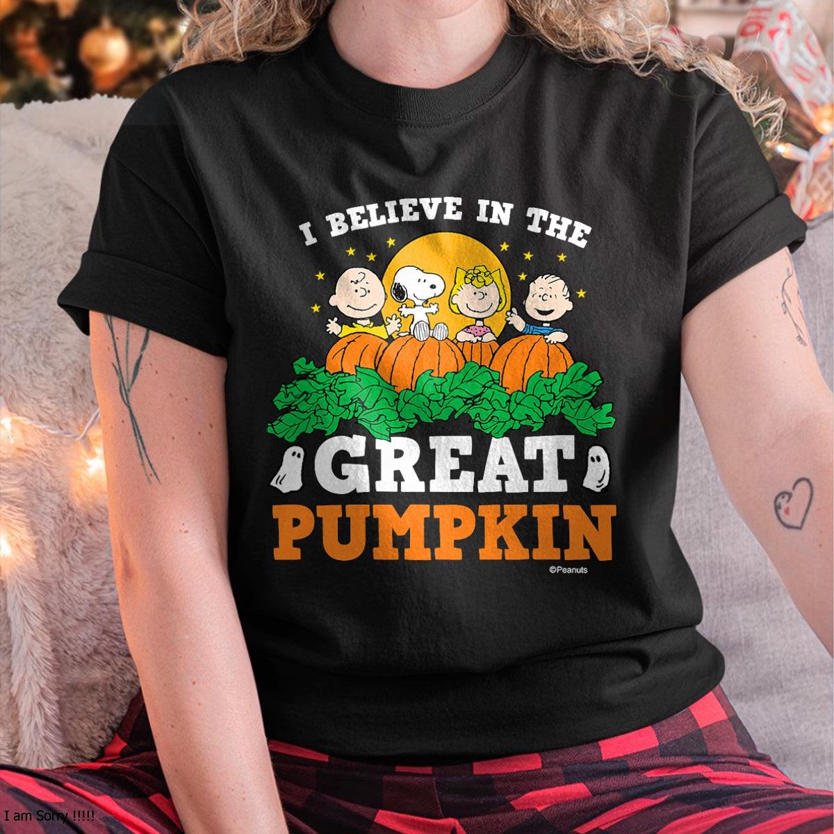 Peanuts - I Believe In The Great Pumpkin T-Shirt - Halloween Unisex T-Shirt/Hoodie - NGHL00