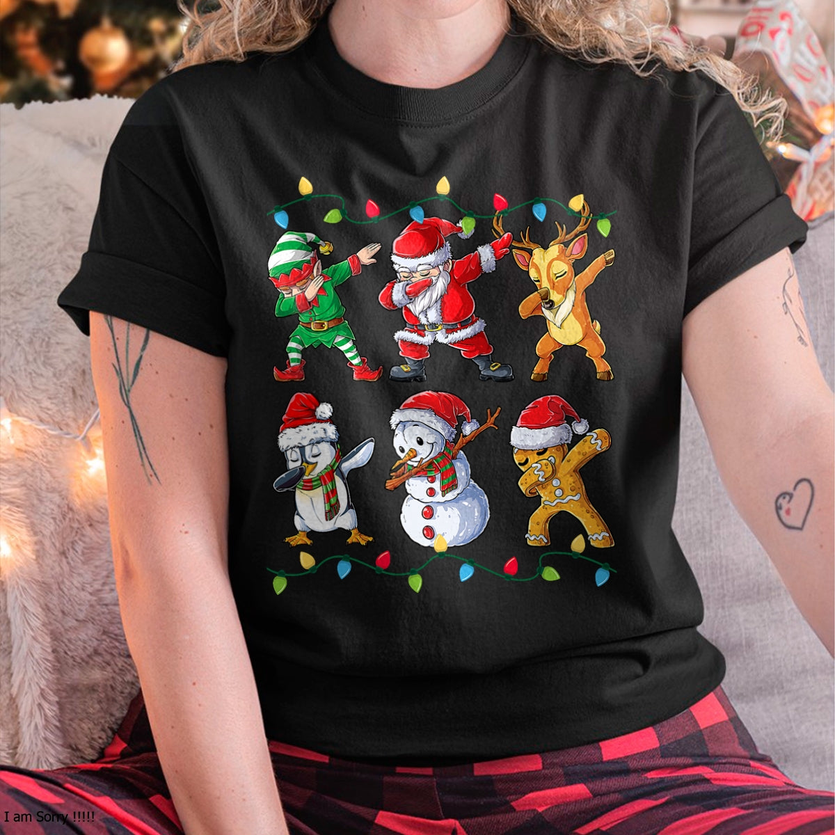Dabbing Santa Elf Friends Christmas Boys Girls Men Xmas Dab T-Shirt - Christmas Unisex T-Shirt/Hoodie/Sweatshirt - NGHL00