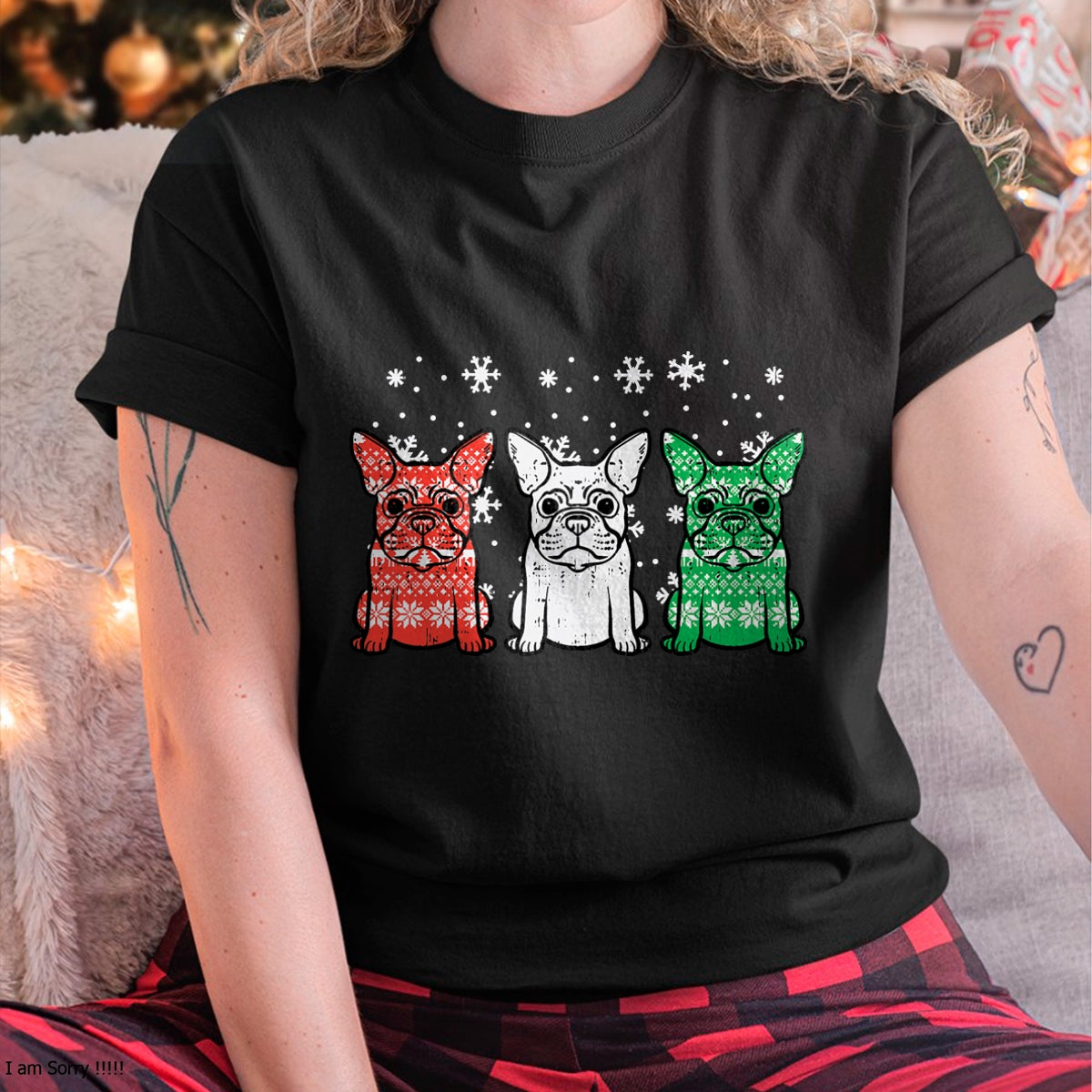 Christmas French Bulldogs Xmas Frenchie Dog Men Women Kids T-Shirt - Christmas Unisex T-Shirt/Hoodie/Sweatshirt - NGHL00