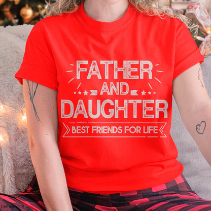 Father and daughter best friends for life Fathers Day Gift T-Shirt - Gift for Daughter from Dad - NGHL00 Hoodie (SKU-T1410DD-A02)