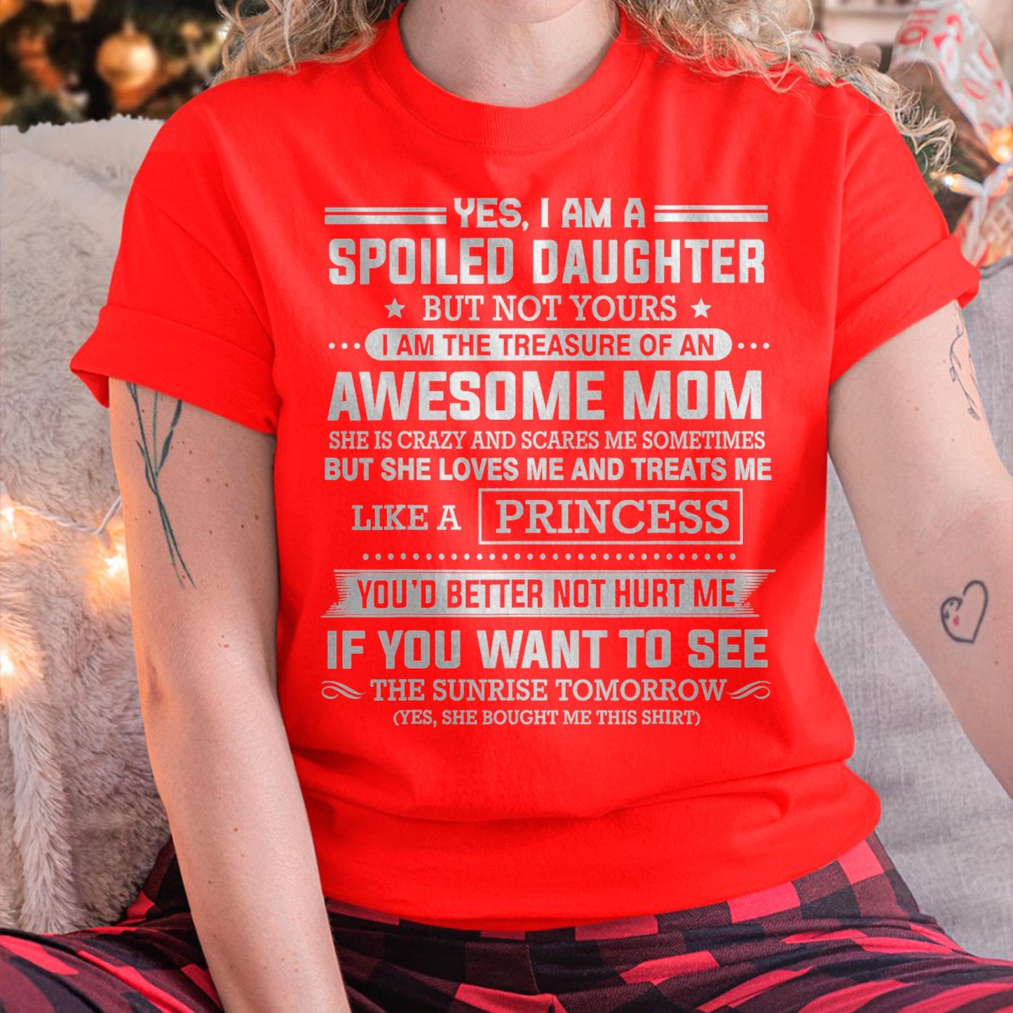 I Get My Attitude From My Freaking Awesome Mom - Gift for Daughter From Mom - NGHL00