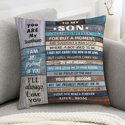 To My Son From Mom & Dad Pillow