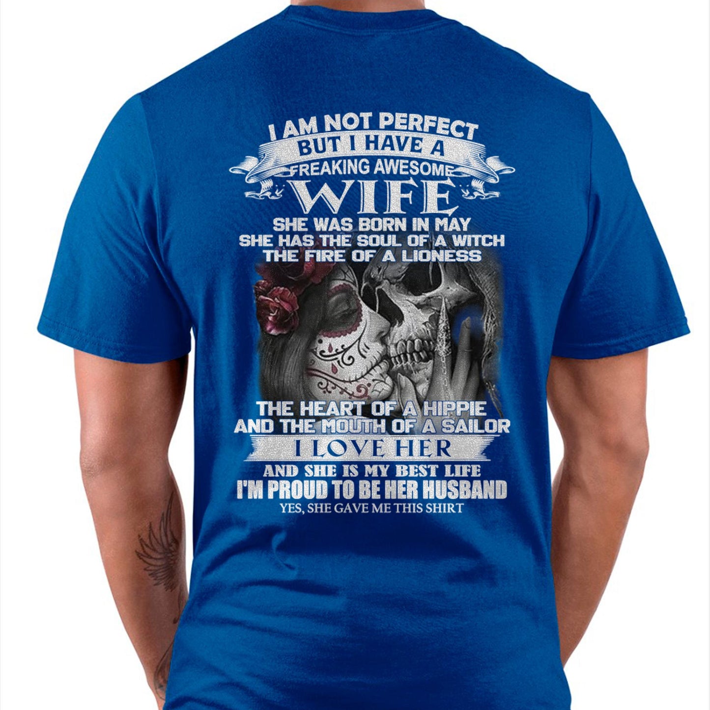 I Am Not Perfect But I Have A Freaking Awesome Wife - Gift For Husband From Wife - NGHL05 (SKU06-31-05)