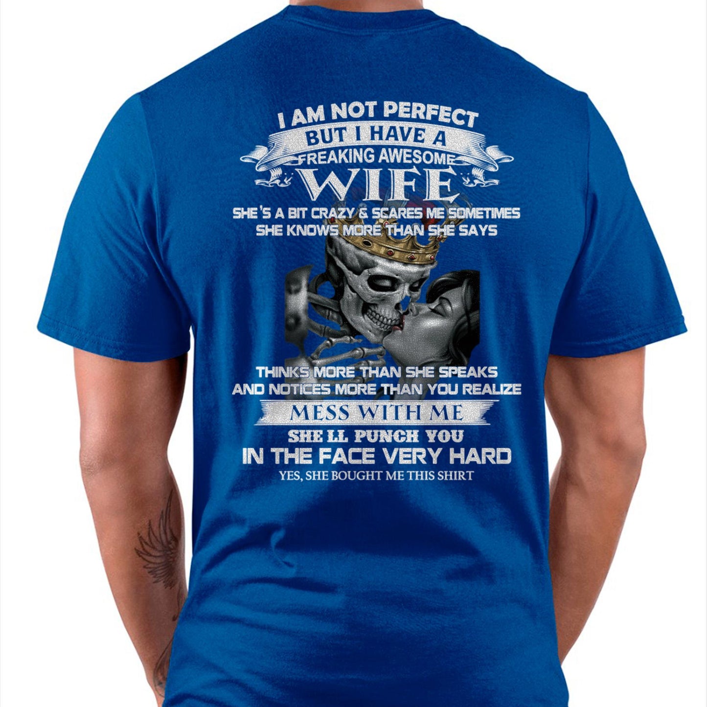 I Am Not Perfect But I Have A Freaking Awesome Wife - Gift For Husband From Wife - NGHL00 (SKU06-34-00)