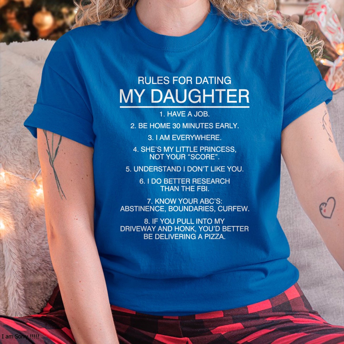 Rules for dating my daughter T Shirt T-Shirt - Gift for Daughter from Dad - NGHL00 Hoodie (SKU-T1410DD-B02)
