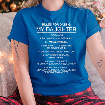 Rules for dating my daughter T Shirt T-Shirt - Gift for Daughter from Dad - NGHL00 Hoodie (SKU-T1410DD-B02)