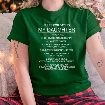 Rules for dating my daughter T Shirt T-Shirt - Gift for Daughter from Dad - NGHL00 Hoodie (SKU-T1410DD-B02)