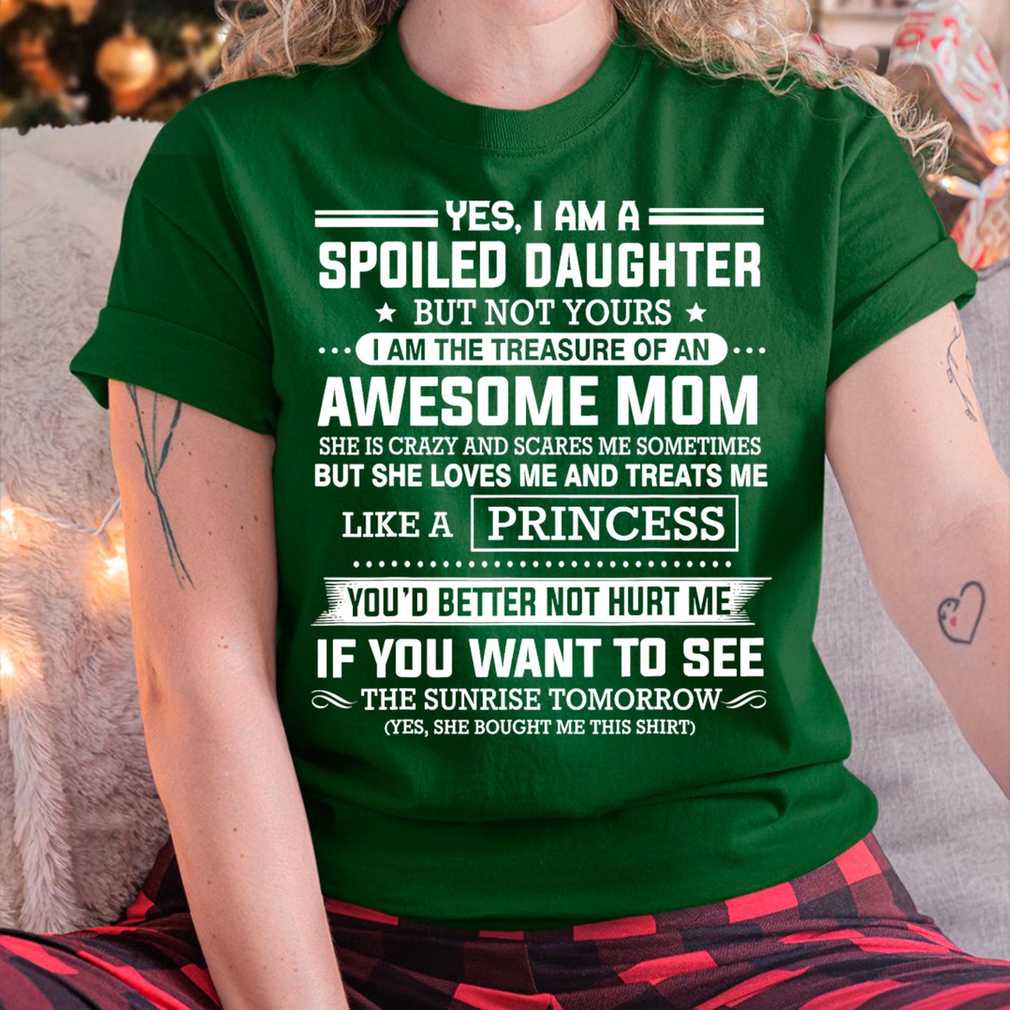 I Get My Attitude From My Freaking Awesome Mom - Gift for Daughter From Mom - NGHL00