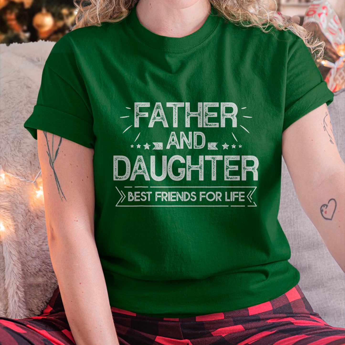 Father and daughter best friends for life Fathers Day Gift T-Shirt - Gift for Daughter from Dad - NGHL00 Hoodie (SKU-T1410DD-A02)