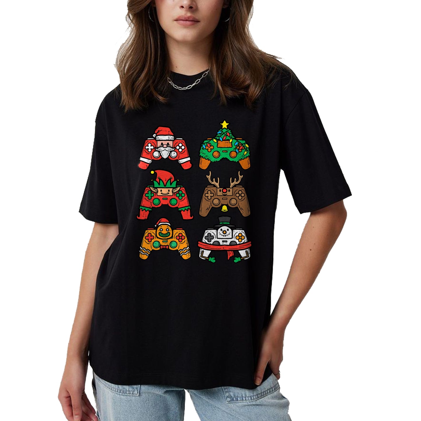 Christmas Gamer Controller Xmas Gaming T-Shirt - Christmas Unisex T-Shirt/Hoodie/Sweatshirt - NGHL00