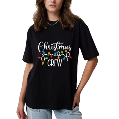 Christmas Crew Xmas Lights Family Matching Pajamas Holiday T-Shirt - Christmas Unisex T-Shirt/Hoodie/Sweatshirt - NGHL00