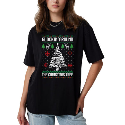 Funny Guns Ugly Christmas Sweaters for Gun Lovers Men Women T-Shirt - Christmas Unisex T-Shirt/Hoodie/Sweatshirt - NGHL00