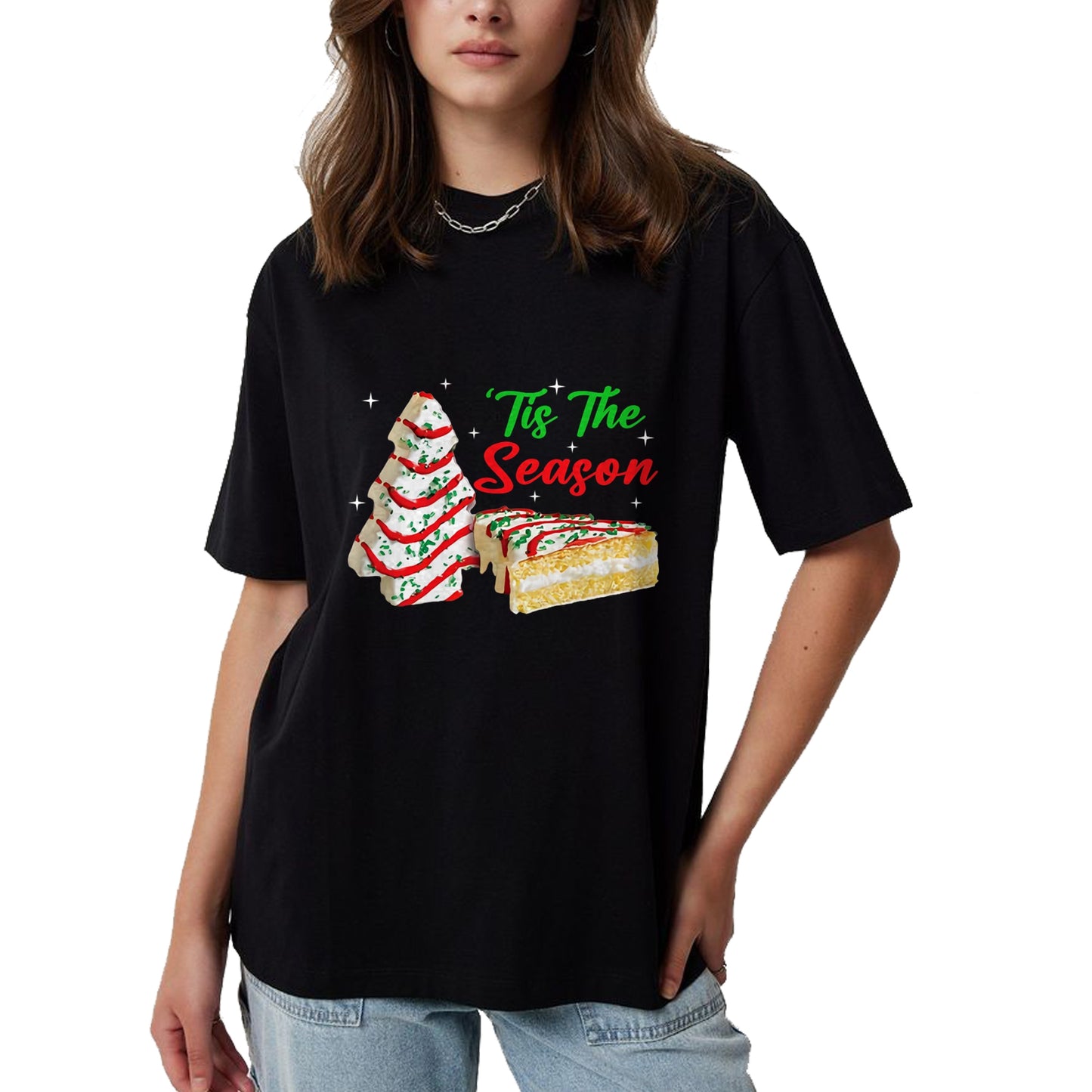 Funny Tis The Season Design Christmas Tree Cakes Debbie T-Shirt - Christmas Unisex T-Shirt/Hoodie/Sweatshirt - NGHL00
