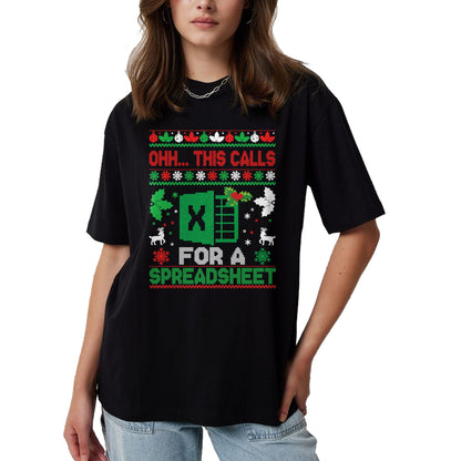 Oh this calls for a Spreadsheet Christmas sweater Excel Sweatshirt - Christmas Unisex T-Shirt/Hoodie/Sweatshirt - NGHL00