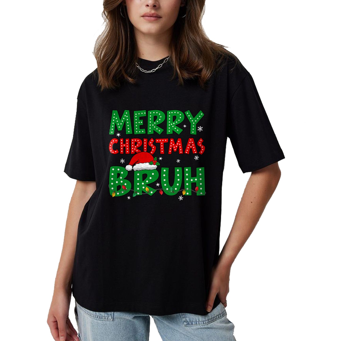 Bruh Meme Funny Saying Bro Greeting Teens Boys Men Christmas T-Shirt - Christmas Unisex T-Shirt/Hoodie/Sweatshirt - NGHL00