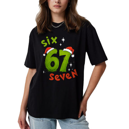 67 Meme Six Seven for Kids Women Men Boys Girls Christmas T-Shirt - Christmas Unisex T-Shirt/Hoodie/Sweatshirt - NGHL00