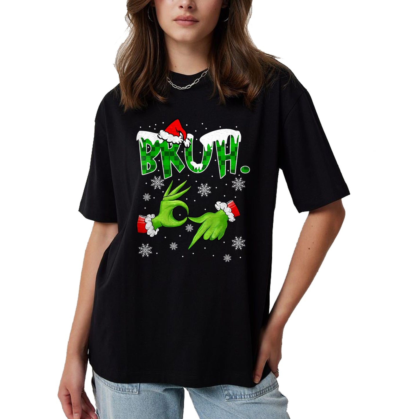 Bruh 67 Six Seven 6 7 Meme Christmas Funny Gen Alpha Slang T-Shirt  - Christmas Unisex T-Shirt/Hoodie/Sweatshirt - NGHL00