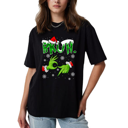 Bruh 67 Six Seven 6 7 Meme Christmas Funny Gen Alpha Slang T-Shirt  - Christmas Unisex T-Shirt/Hoodie/Sweatshirt - NGHL00