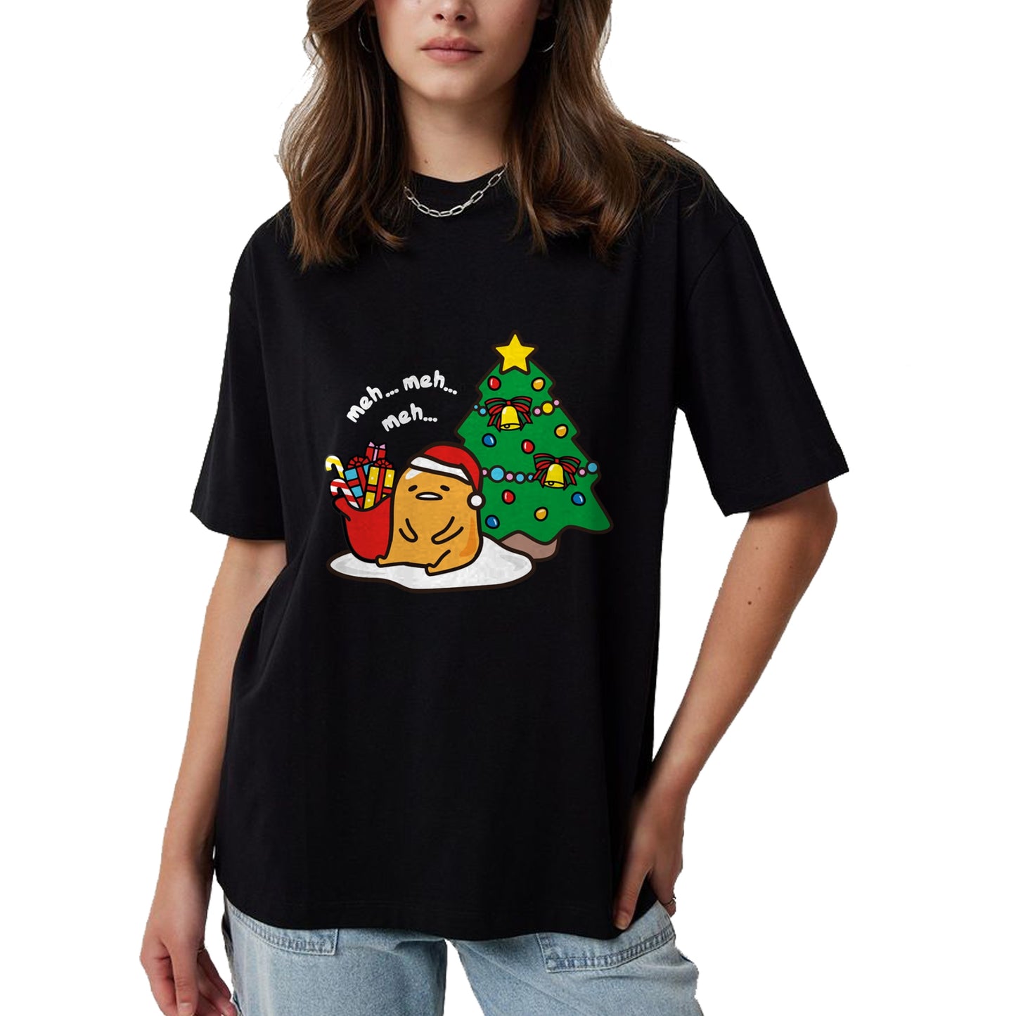 Gudetama Christmas Tree Hoodie Sweatshirt Pullover Hoodie - Christmas Unisex T-Shirt/Hoodie/Sweatshirt - NGHL00