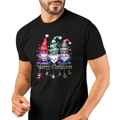 Cute Gnomes Merry Christmas Light Family Gnome Xmas Matching T-Shirt - Christmas Unisex T-Shirt/Hoodie/Sweatshirt - NGHL00