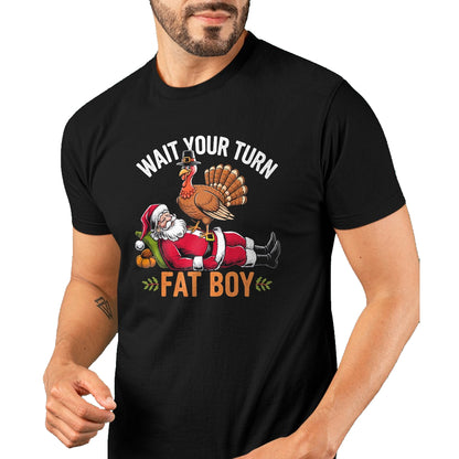 Funny Thanksgiving Christmas Turkey vs Santa for Men Women T-Shirt - Christmas Unisex T-Shirt/Hoodie/Sweatshirt - NGHL00