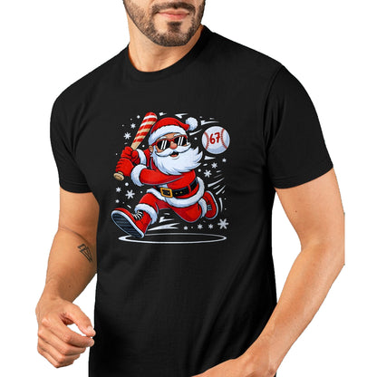Funny Baseball Santa 67 Christmas Xmas Pajamas Boys T-Shirt - Christmas Unisex T-Shirt/Hoodie/Sweatshirt - NGHL00