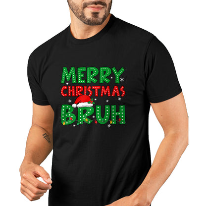 Bruh Meme Funny Saying Bro Greeting Teens Boys Men Christmas T-Shirt - Christmas Unisex T-Shirt/Hoodie/Sweatshirt - NGHL00
