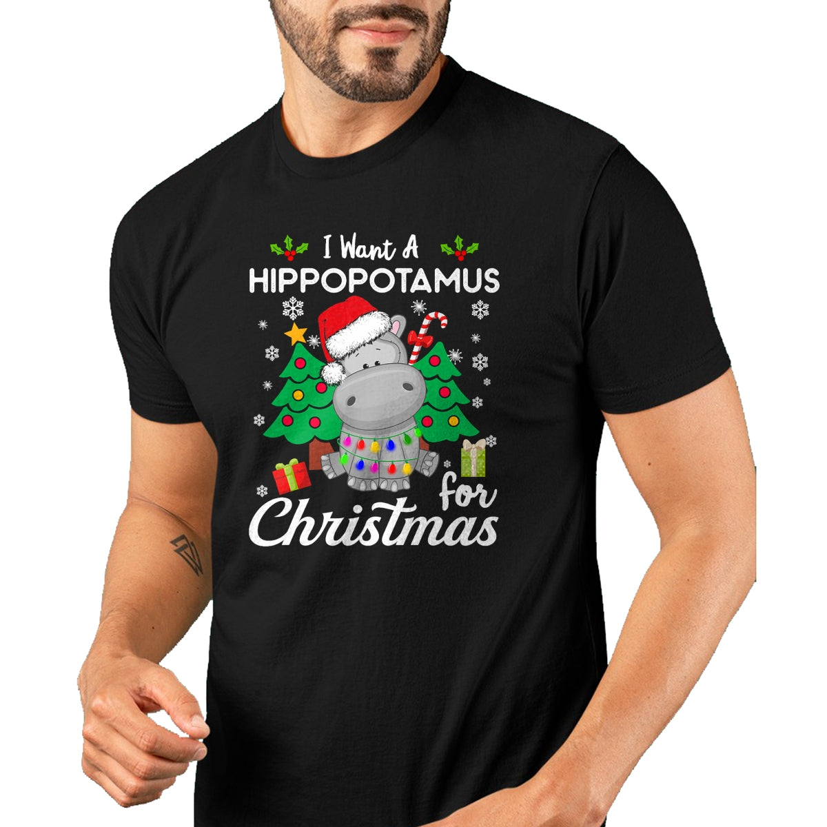 I Want A Hippopotamus For Christmas Cute Gift Xmas Costume T-Shirt - Christmas Unisex T-Shirt/Hoodie/Sweatshirt - NGHL00