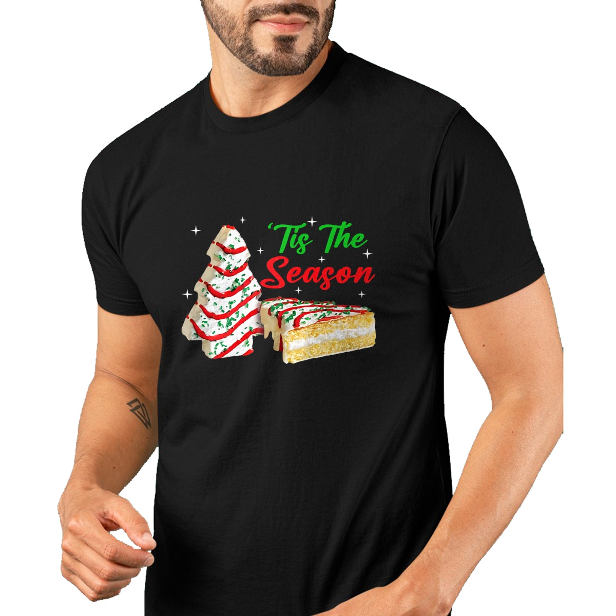 Funny Tis The Season Design Christmas Tree Cakes Debbie T-Shirt - Christmas Unisex T-Shirt/Hoodie/Sweatshirt - NGHL00