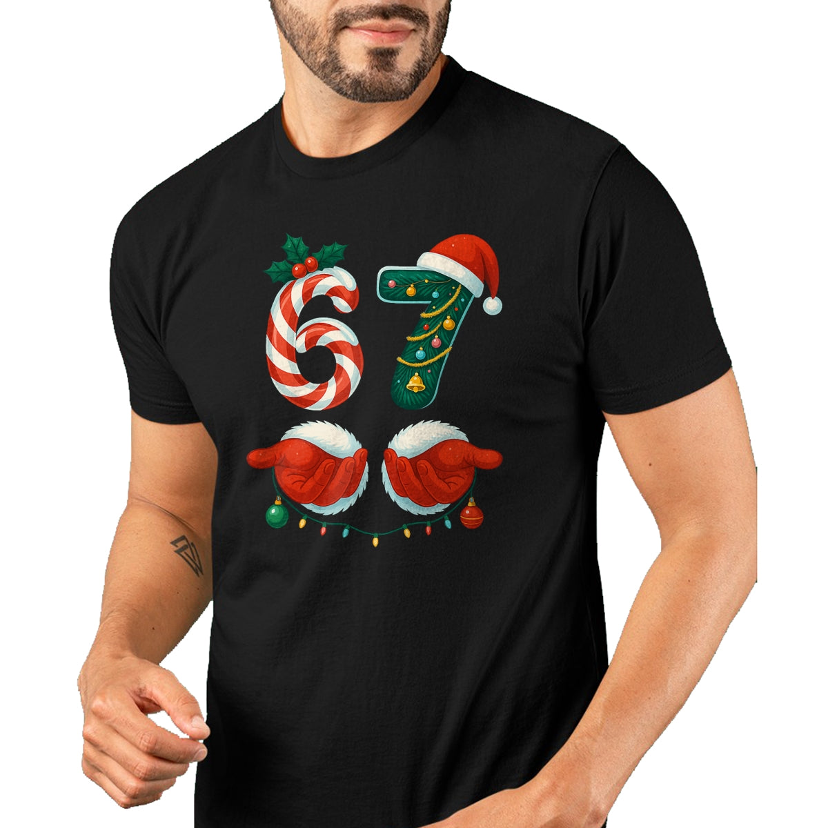 67 Christmas 6 7 Meme Pajamas Holiday Gen Alpha Slang T-Shirt - Christmas Unisex T-Shirt/Hoodie/Sweatshirt - NGHL00