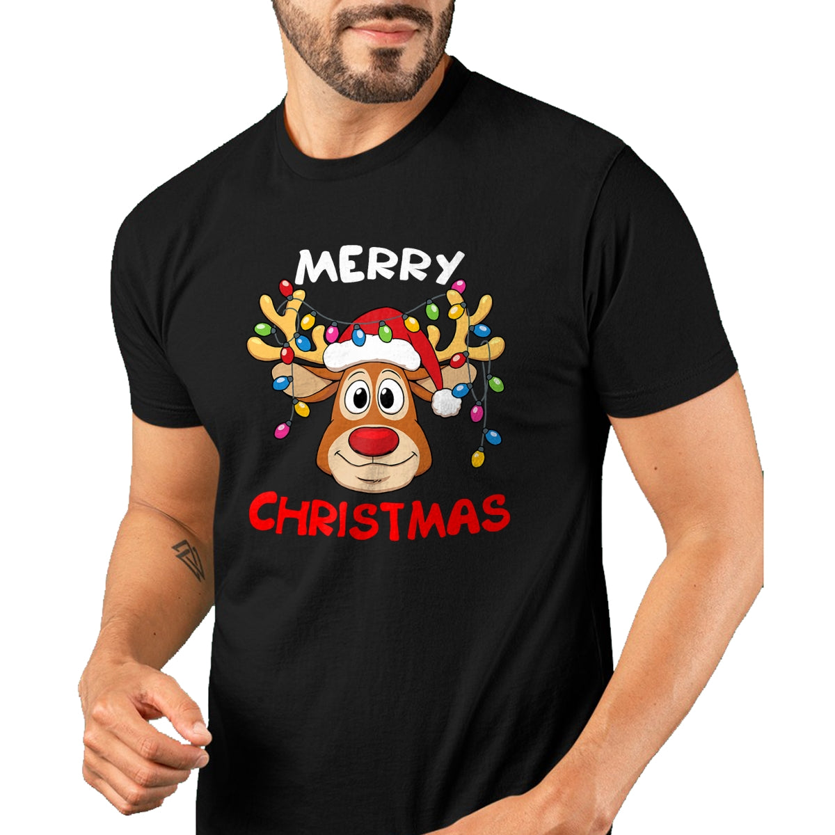 Merry Christmas Reindeer Xmas Family Men Women T-Shirt - Christmas Unisex T-Shirt/Hoodie/Sweatshirt - NGHL00