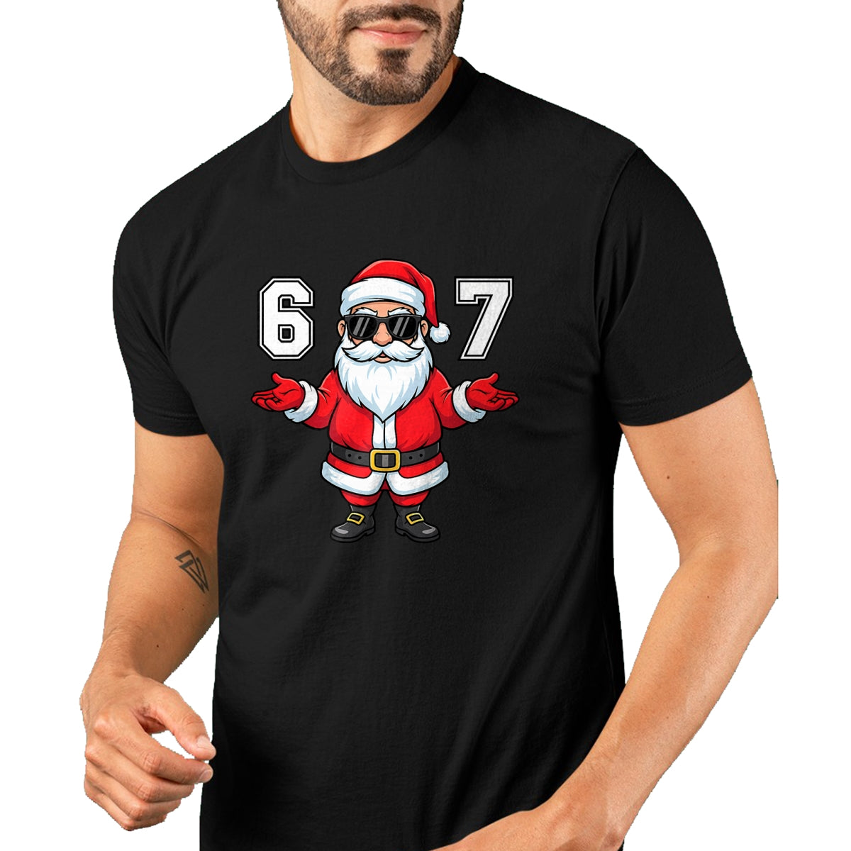 67 Meme Six Seven 6 7 Funny Santa Matching Xmas 67 Christmas T-Shirt - Christmas Unisex T-Shirt/Hoodie/Sweatshirt - NGHL00