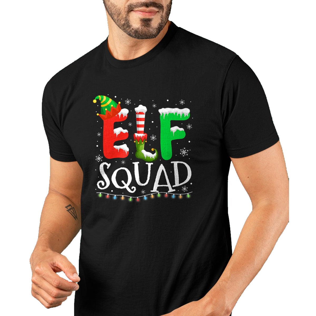 Elf Family Christmas Matching Pajamas Xmas Elf Squad T-Shirt - Christmas Unisex T-Shirt/Hoodie/Sweatshirt - NGHL00