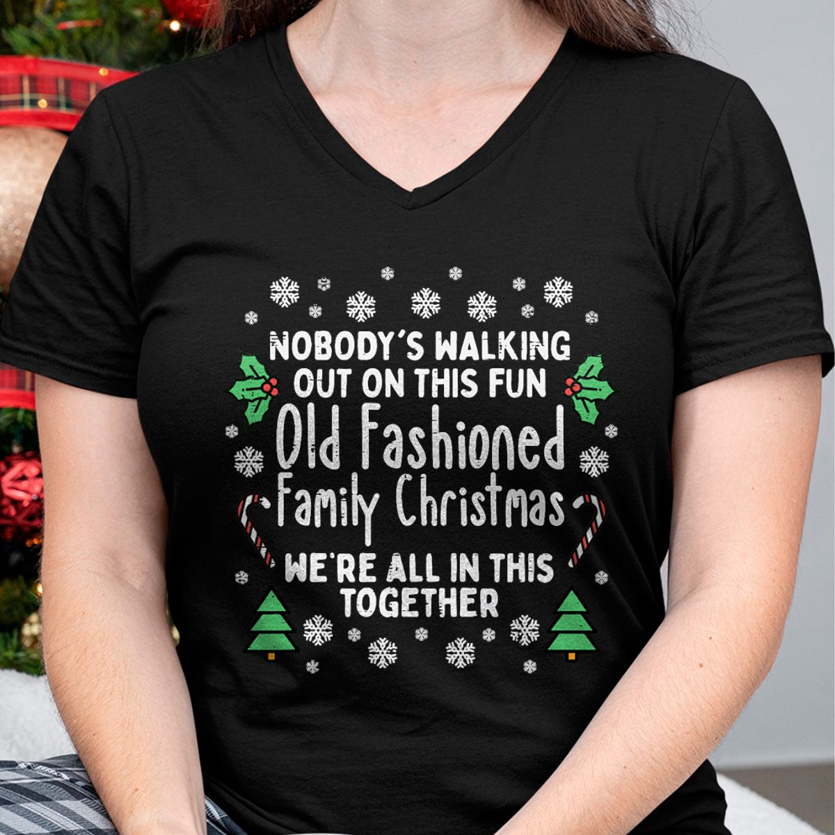 Old Fashioned Family Christmas Ugly Xmas Men Women Kids T-Shirt - Christmas Unisex T-Shirt/Hoodie/Sweatshirt - NGHL00