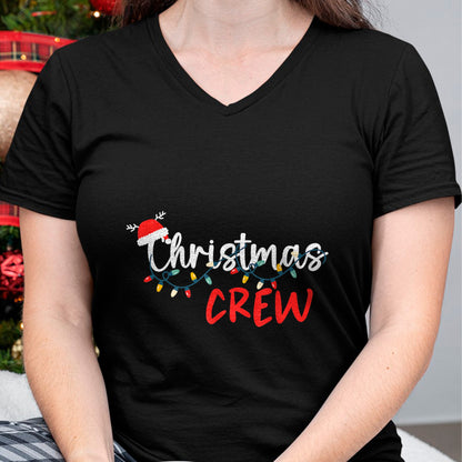 Christmas Crew Xmas Lights Family Matching Pajamas Holiday T-Shirt - Christmas Unisex T-Shirt/Hoodie/Sweatshirt - NGHL00