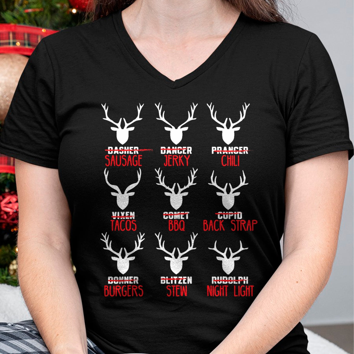 Funny Christmas Deer Hunters All of Santa's Reindeer design T-Shirt - Christmas Unisex T-Shirt/Hoodie/Sweatshirt - NGHL00