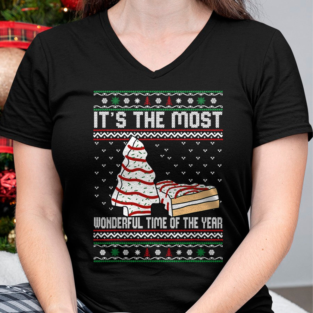 Its The Most Wonderful Time Of The Year Christmas tree cake T-Shirt - Christmas Unisex T-Shirt/Hoodie/Sweatshirt - NGHL00