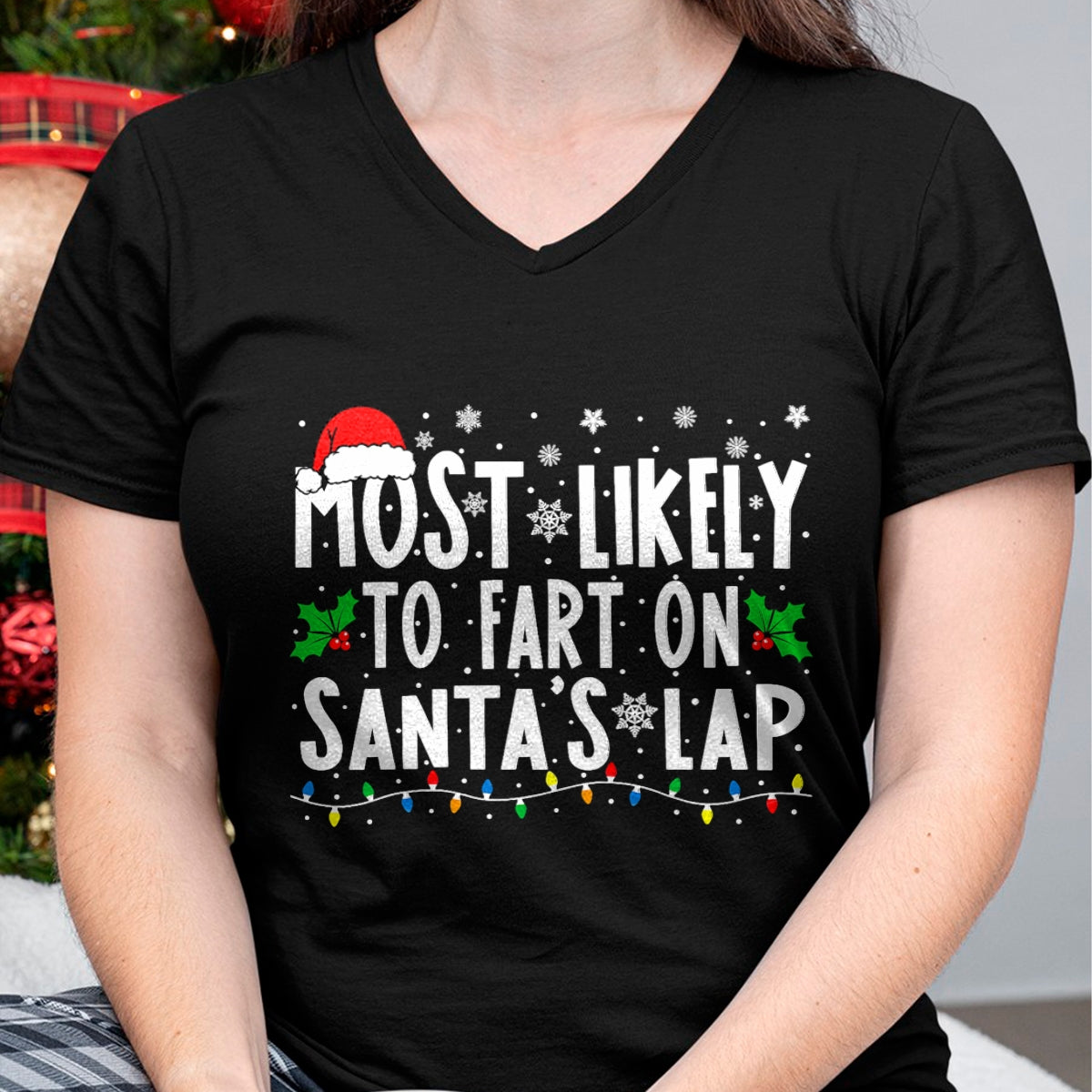 Most Likely to Fix Santa Sleigh Family Matching Christmas T-Shirt - Christmas Unisex T-Shirt/Hoodie/Sweatshirt - NGHL00